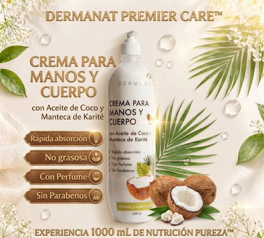 Crema con Aceite De Coco y Manteca De Karite