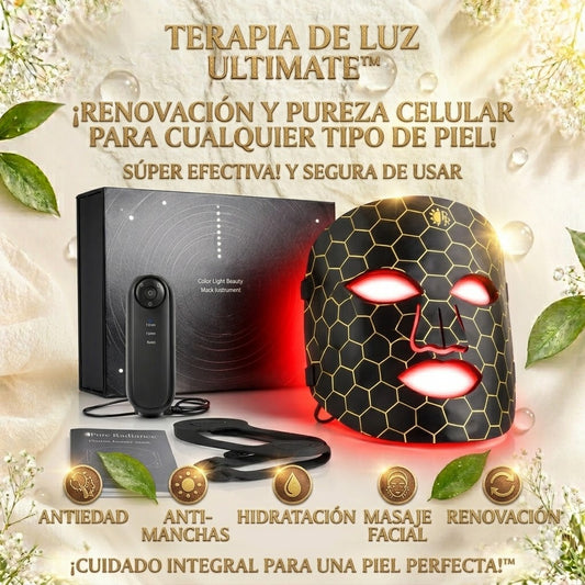 Mascarilla Led Facial Terapia Recargable